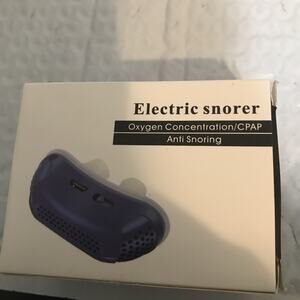 Sealed! Electronic Snore Device Anti Snoring ZHQ-008 Blue Color Brand New